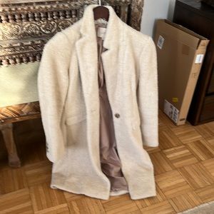 Loft cream colored coat. Xsp petites